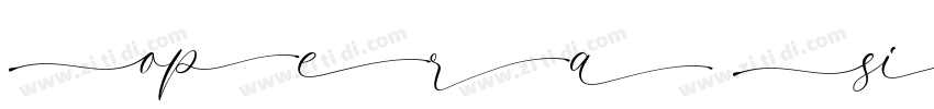 Opera Signature Scri字体转换